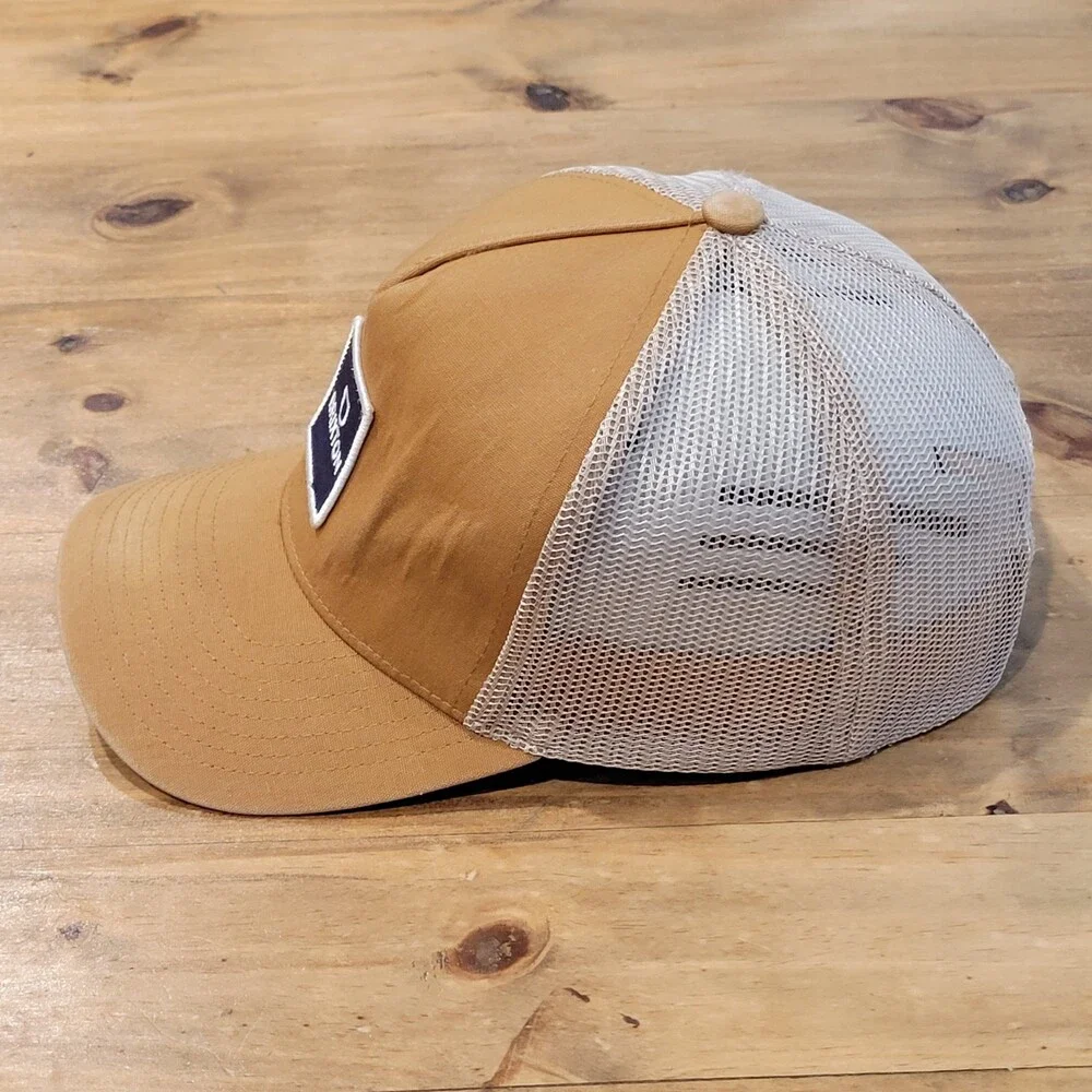 Brixton Hat Cap Snapback Brown Mesh Back Trucker Patch One Size Adjustable
